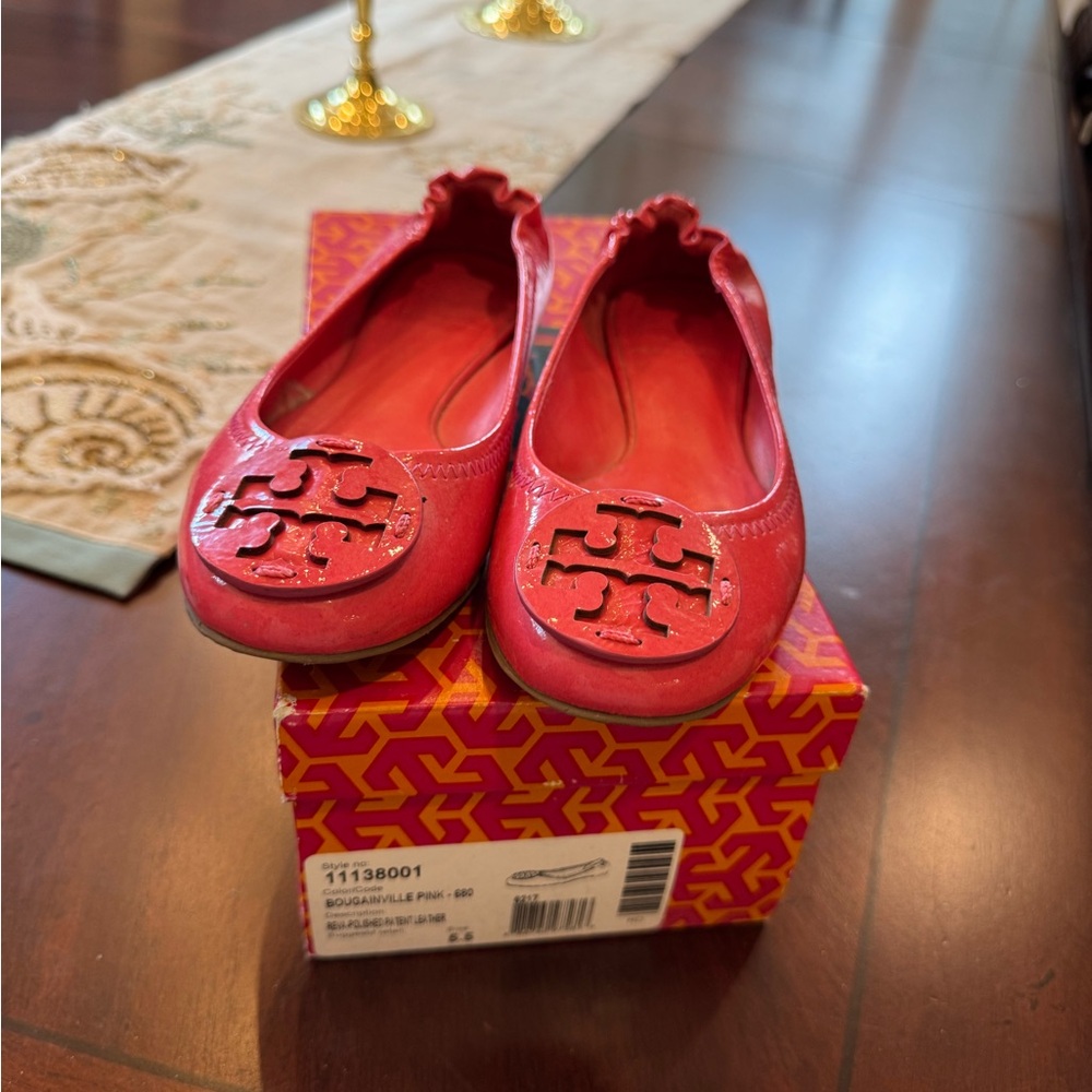 Tory Burch Pink Ballet Flats